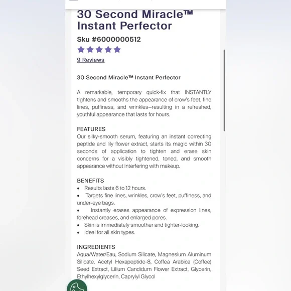NWT Monat 30 second miracle